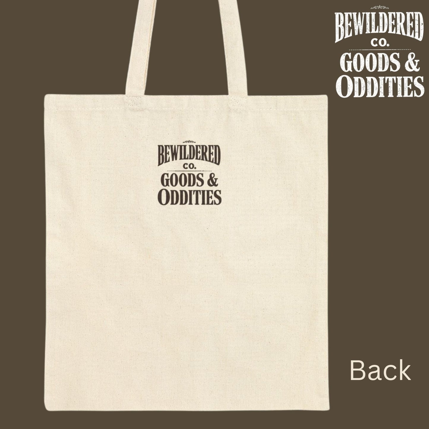 Bigfoot Forest Tote Bag — Sasquatch Canvas Book & Market Bag