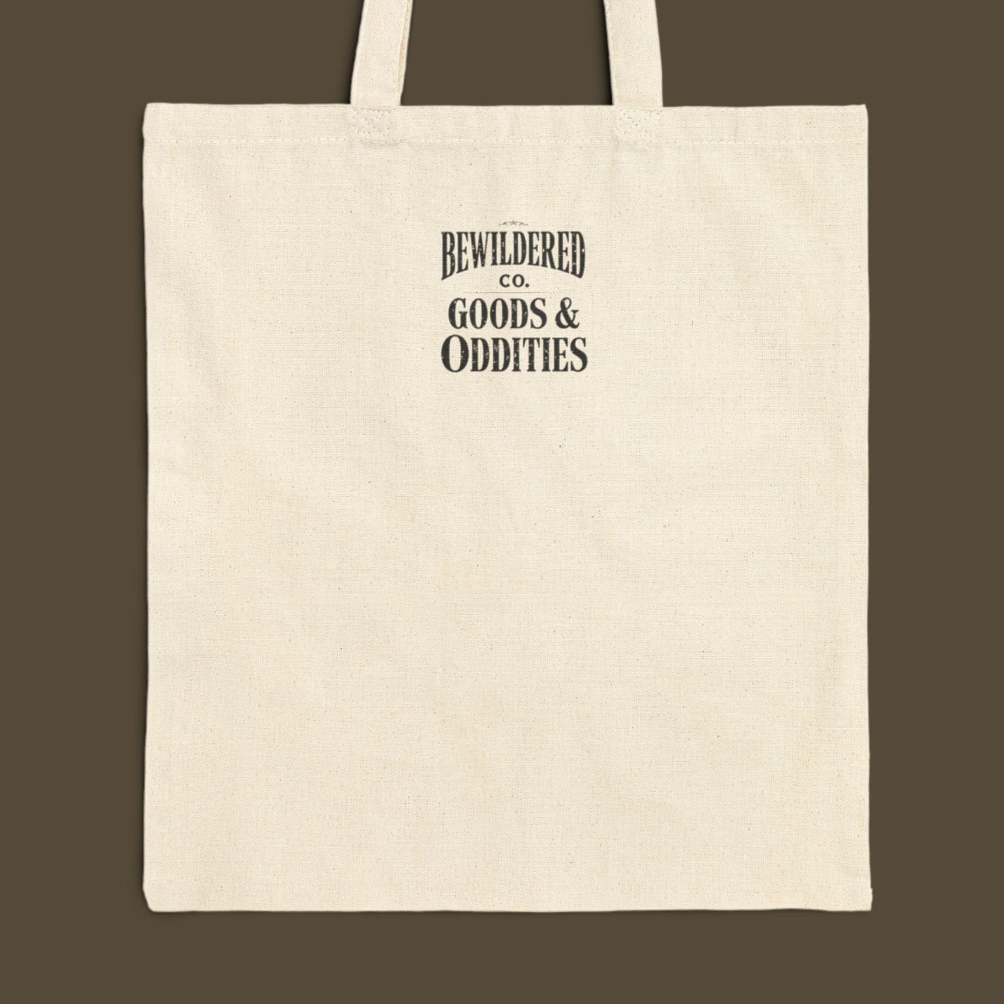 Just Passing Through Tote Bag — Bewildered Goods & Oddities Canvas Tote