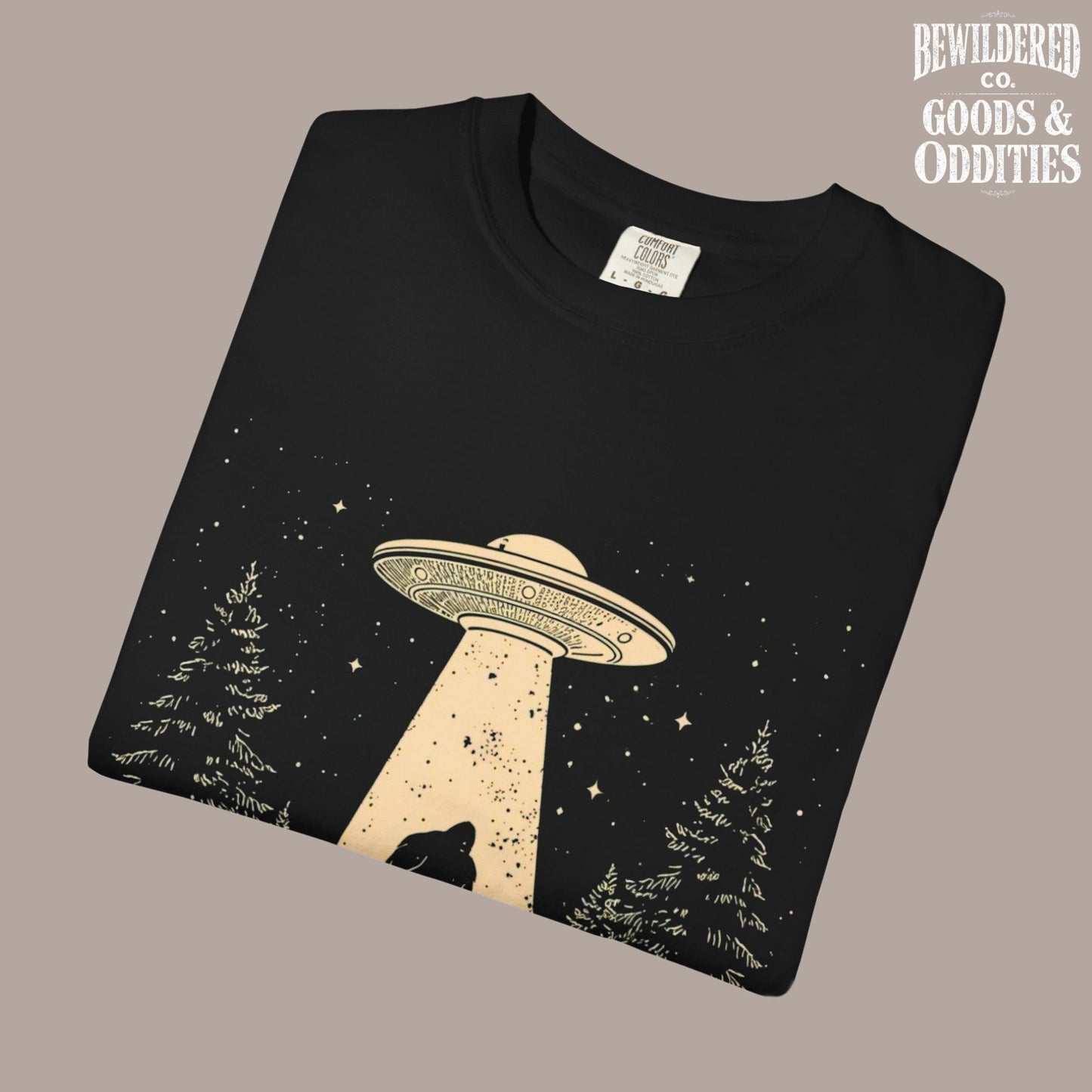 Believe in Legends T-Shirt — Bigfoot UFO Graphic Tee