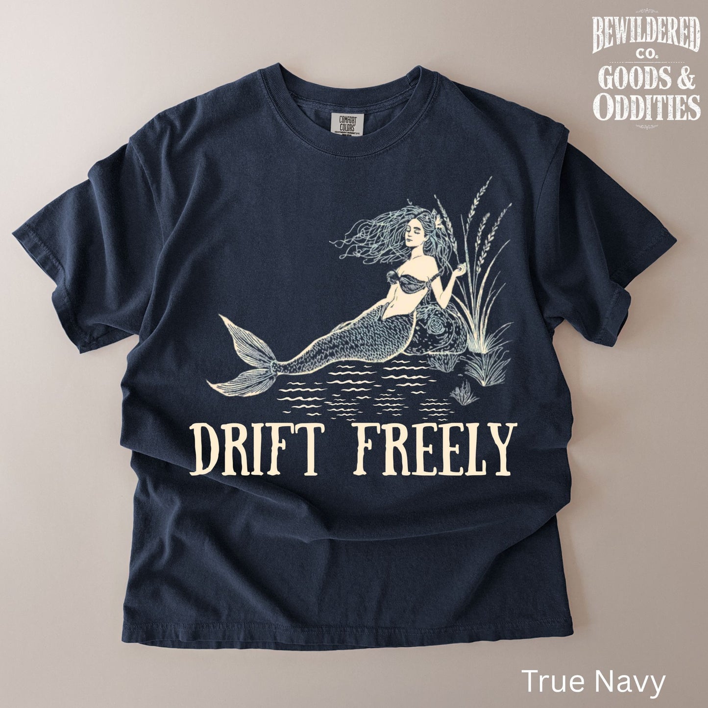 Drift Freely Mermaid Graphic T-Shirt