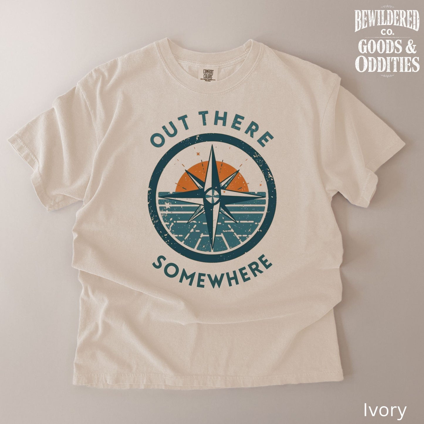 Out There Somewhere Compass T-Shirt — Adventure Graphic Tee