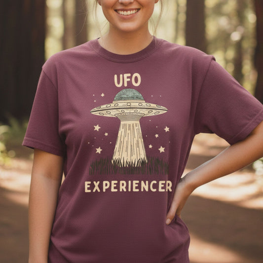 UFO Experiencer T-Shirt – Alien Believer Graphic Tee, Comfort Colors 1717