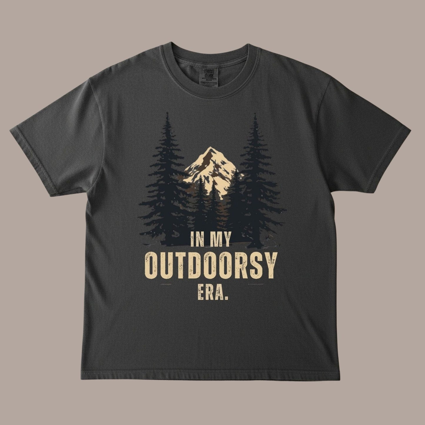 Outdoorsy Era T-Shirt – Vintage Mountain Forest Graphic, Comfort Colors 1717